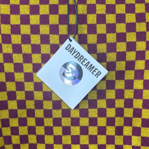 Daydreamer Fig Check Fitted Cropped Sweater - Small - Picture 5 of 12